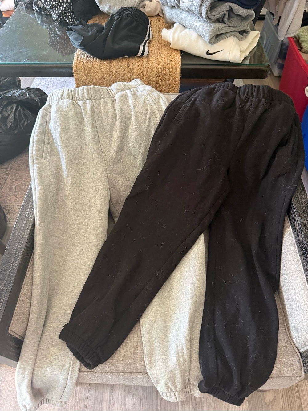 GAP Kids Two-Pack Joggers - Black & Light Gray